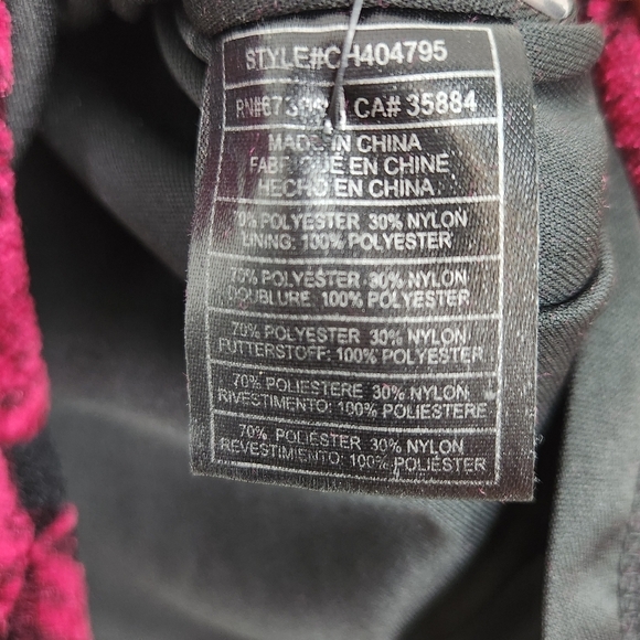 Cupcakes and Cashmere Red and Black Lined Long Bell Sleeve Top Size S - Picture 10 of 14